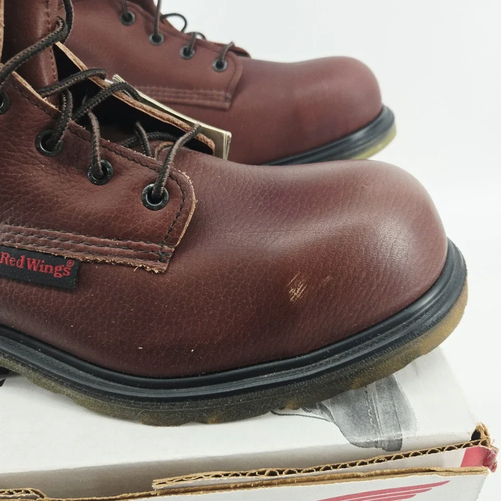 RED WING SuperSole 3508 Steel Toe Men Work Boots MSRP $298 MADE USA Size 9 EE